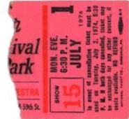 King Crimson with Golden Earring show ticket New York - Central Park